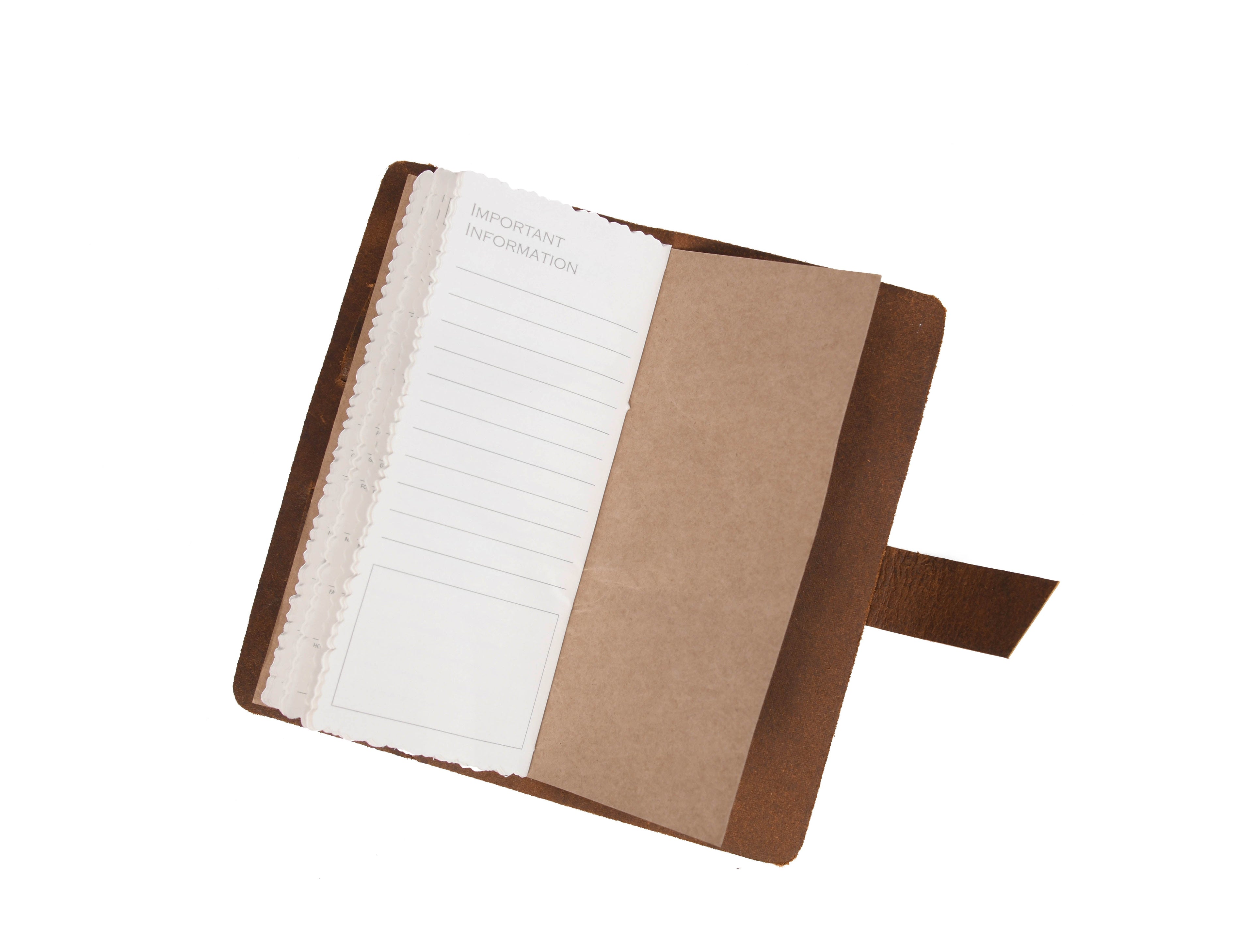 Genuine Leather Hiking Logbook - www.Shopthatapp.com