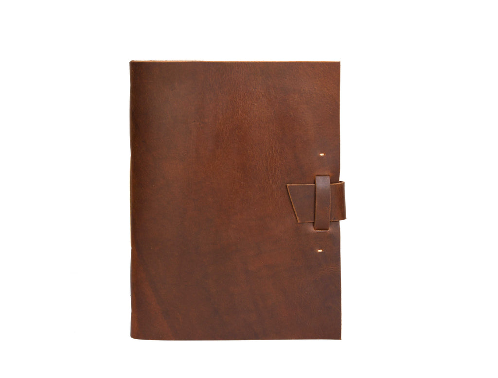 Genuine Top Grain Leather Sketchbook (11" X 8", 96 Pages) - www.Shopthatapp.com
