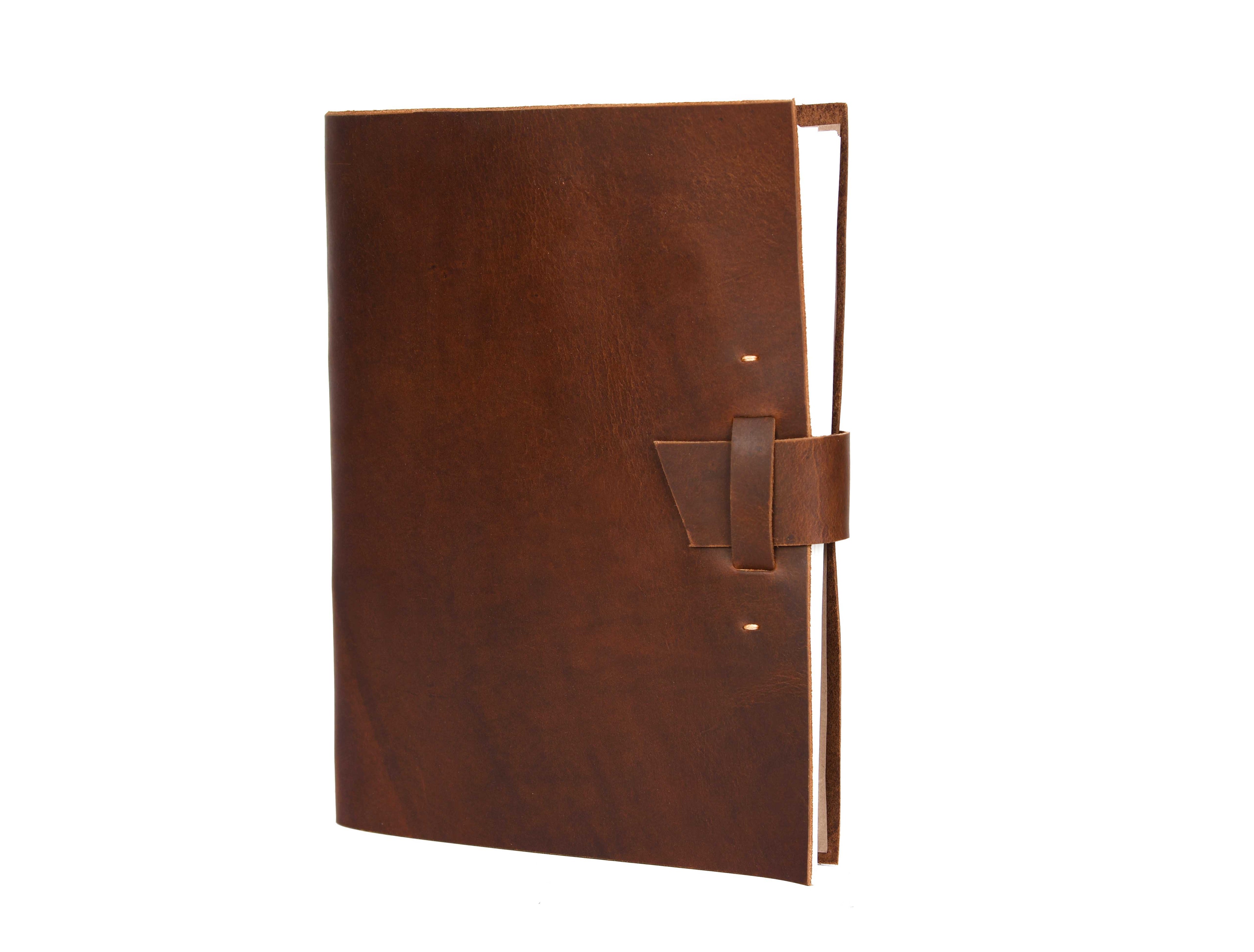 Genuine Top Grain Leather Sketchbook (11" X 8", 96 Pages) - www.Shopthatapp.com