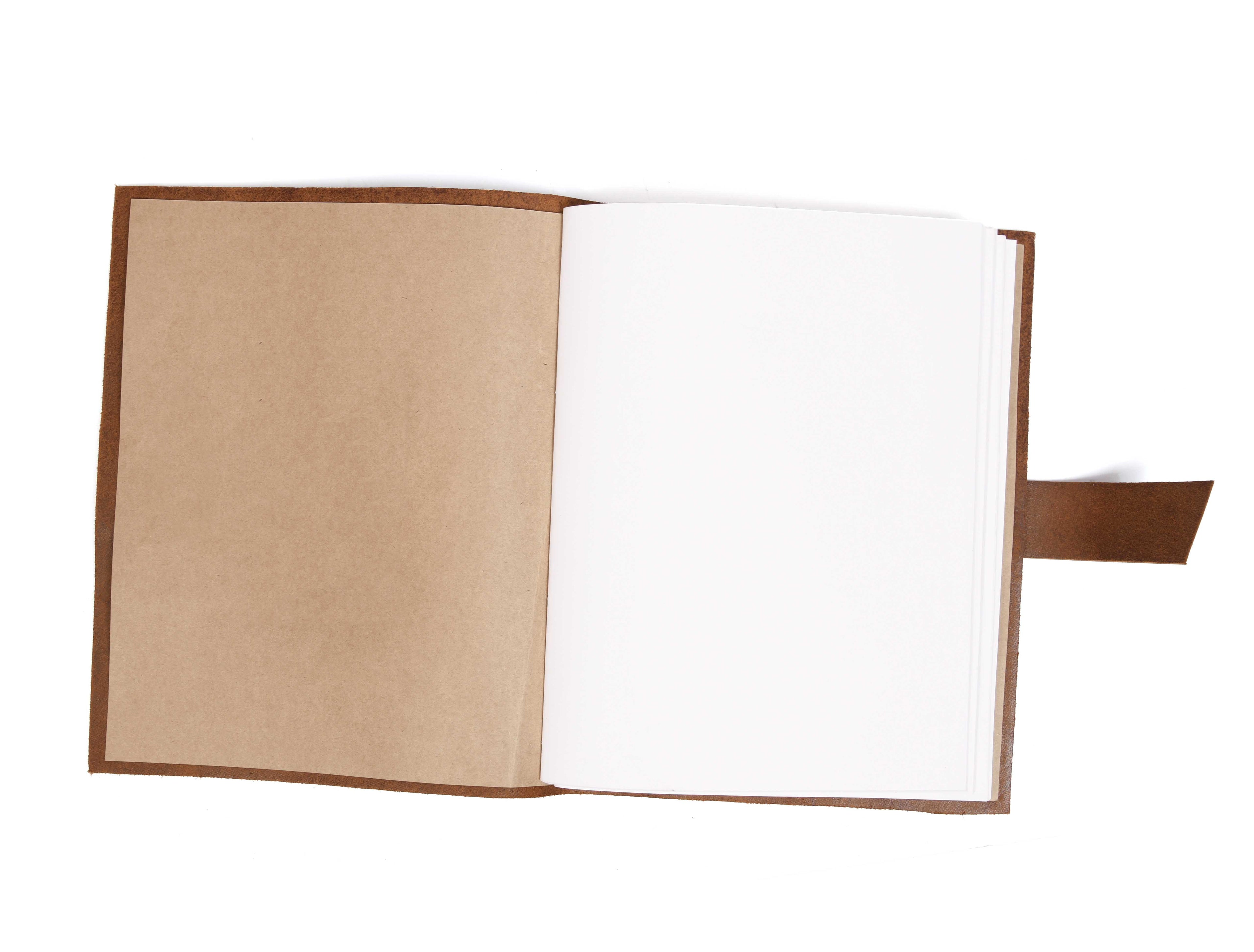 Genuine Top Grain Leather Sketchbook (11" X 8", 96 Pages) - www.Shopthatapp.com