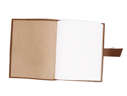 Genuine Top Grain Leather Sketchbook (11" X 8", 96 Pages) - www.Shopthatapp.com