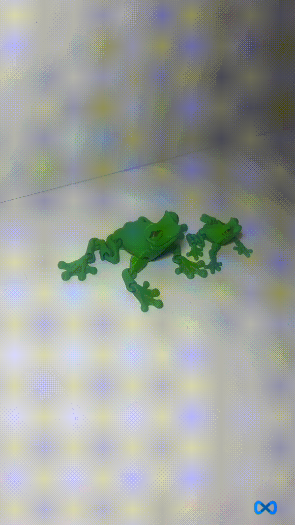 Grüner Laubfrosch - 3D Gedruckt