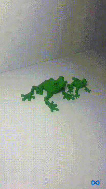 Grüner Laubfrosch - 3D Gedruckt