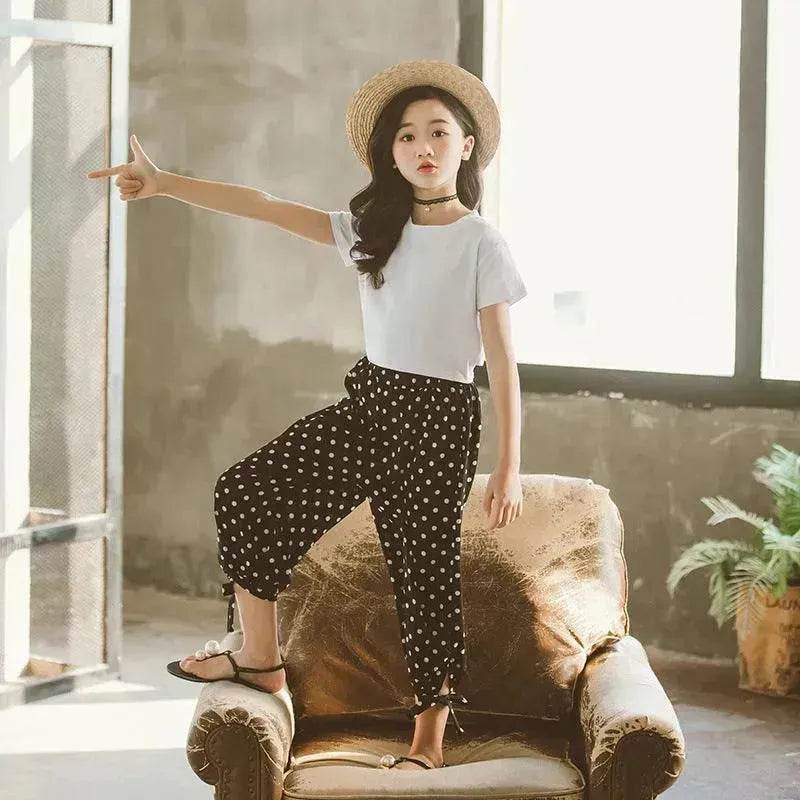 Girls summer mosquito pants suit - www.Shopthatapp.com