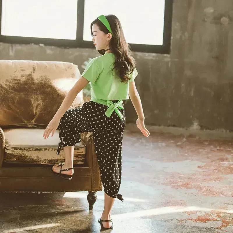 Girls summer mosquito pants suit - www.Shopthatapp.com