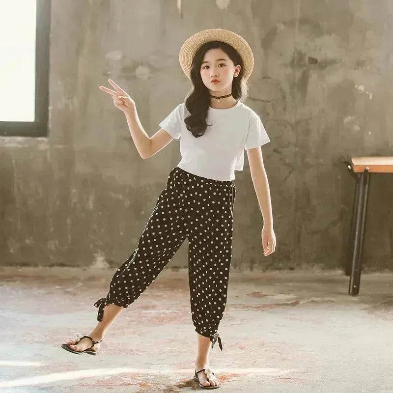 Girls summer mosquito pants suit - www.Shopthatapp.com