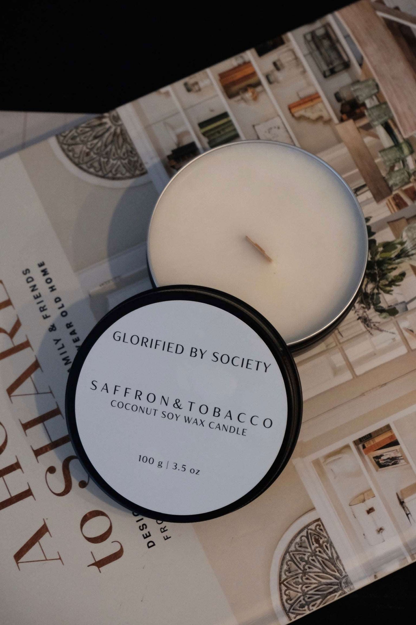 GLORIFIED BY SOCIETY 3.5 oz Scented Candle - Clementine & Clouds - Www.Shopthatapp.com