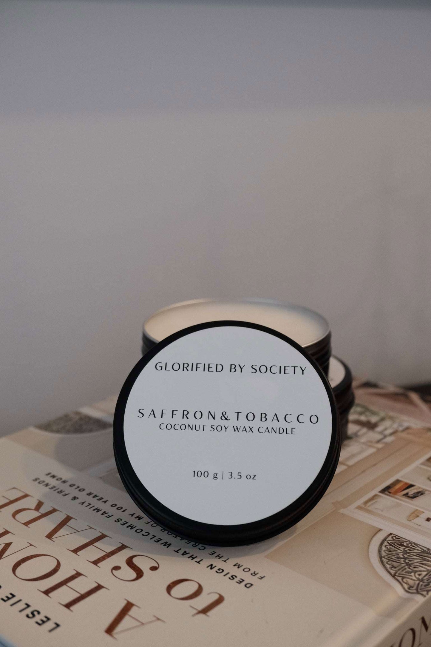 GLORIFIED BY SOCIETY 3.5 oz Scented Candle - Clementine & Clouds - Www.Shopthatapp.com