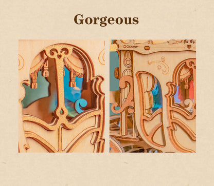 DIY 3D Classic Carriage Wooden Puzzle | Kidstoylover - www.Shopthatapp.com