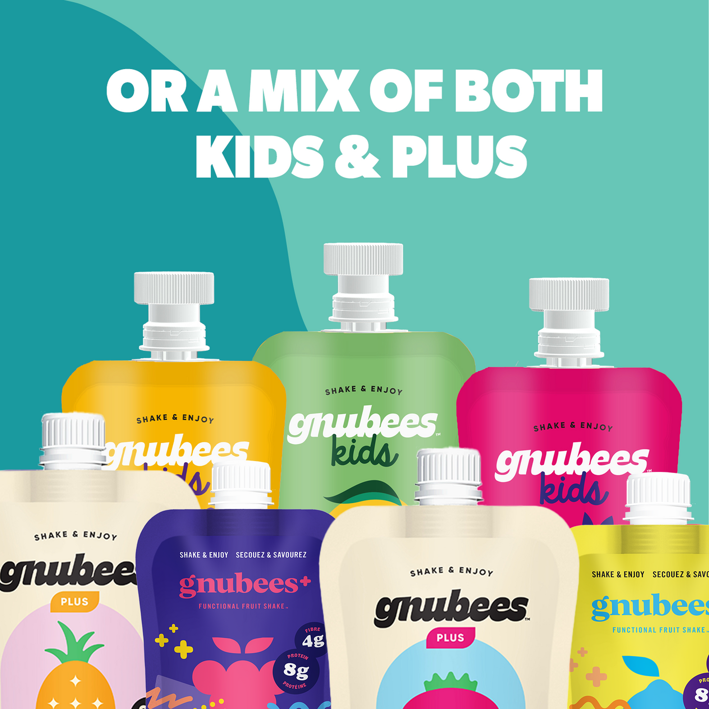gnubees kids Sampler Pack (6-7 pouches)-Food and beverage-www.Shopthatapp.com-GnuSante.Creations