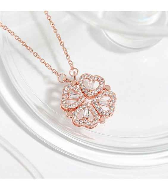 Lost and Found Jewelers Gold Clover Necklace