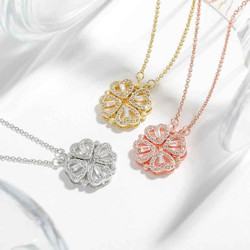 Lost and Found Jewelers Gold Clover Necklace