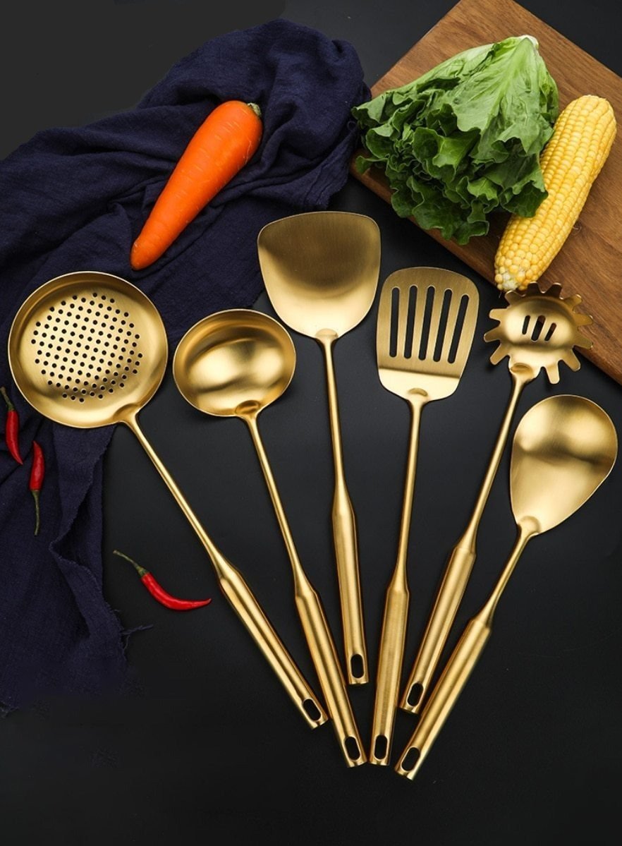 Golden Cooking Set - www.Shopthatapp.com