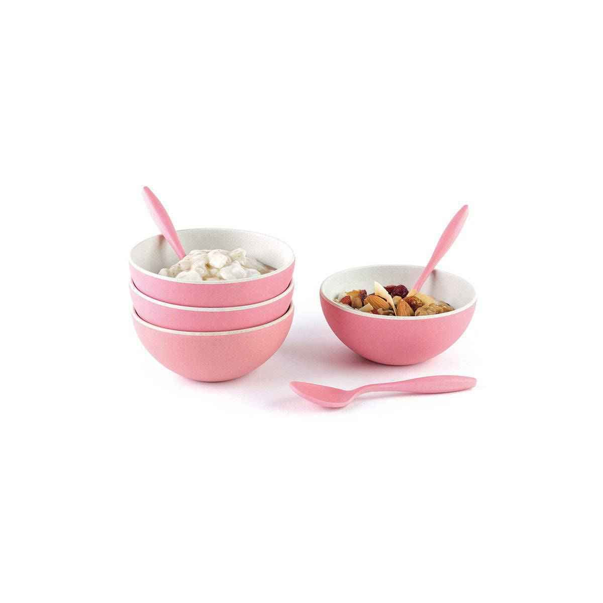 Peterson Housewares Green Small Bowl Set - 4 Bowls & Spoons