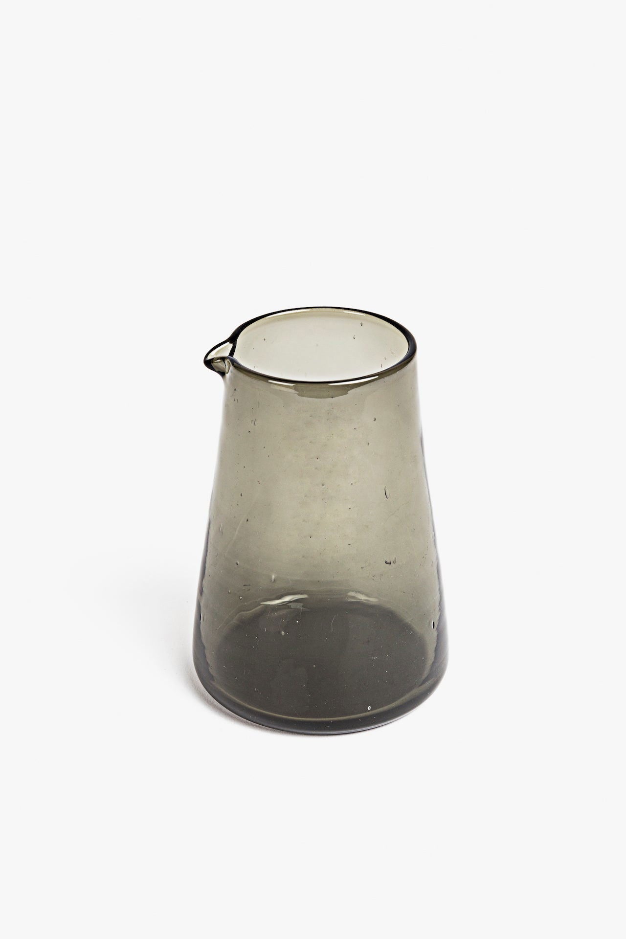 Grey Glass Blown Handmade Water Jug - www.Shopthatapp.com