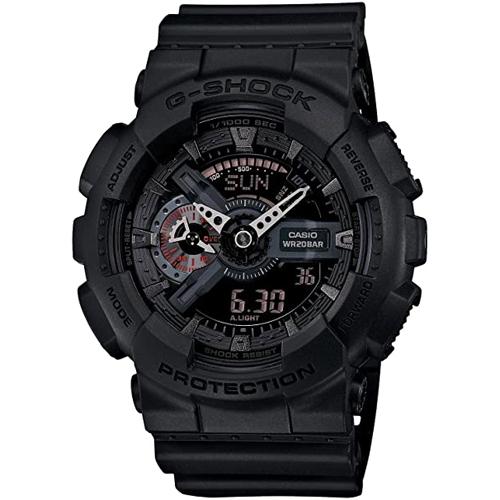 Montre CASIO G-Shock analogique-numérique XL, noir militaire | GA110MB-1A