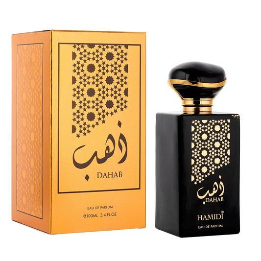 Oura Scents Dahab fragrance for men and women in 100ml elegant black bottle with gold accents and decorative box