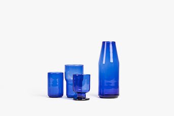 Carafe en verre soufflé faite à la main