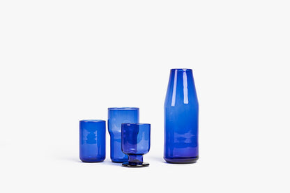 Lot de 2 gobelets en verre soufflé faits à la main
