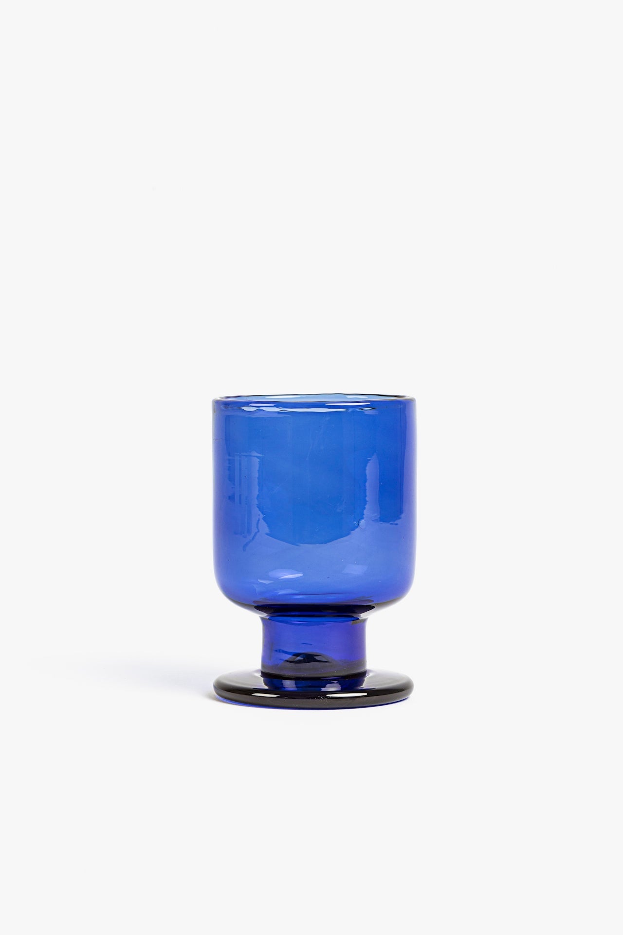 Lot de 2 gobelets en verre soufflé faits à la main