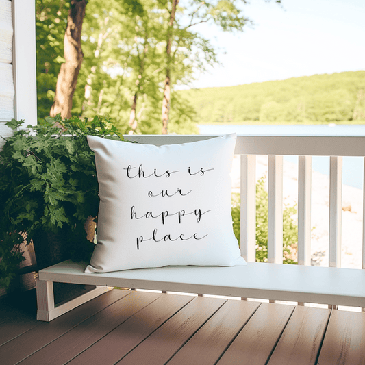 Happy Place Pillow-Pillow and cushions-www.Shopthatapp.com-RusticGirls.Trilogy