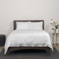 Housse de couette en satin (bleu marine, gris ou blanc)