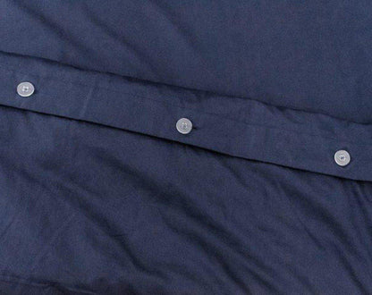 Housse de couette en satin (bleu marine, gris ou blanc)