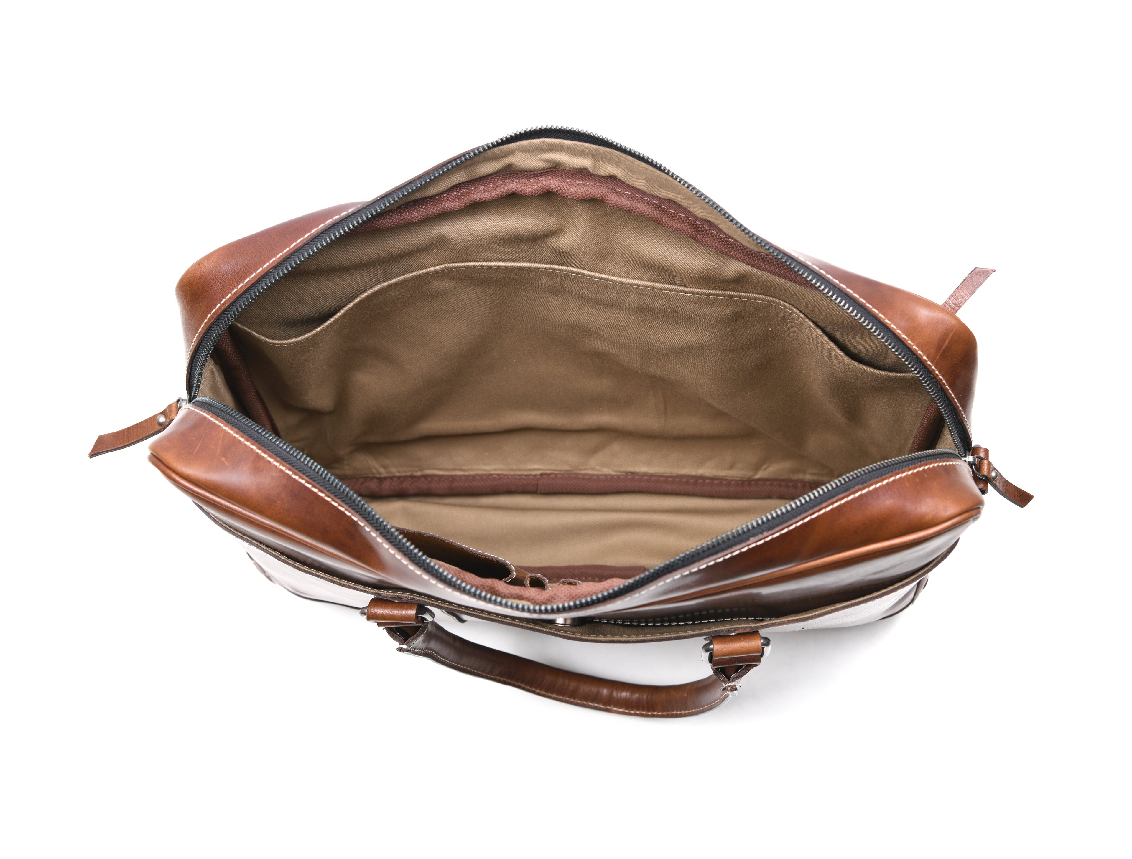 Hayward 17" Leather Office Bag - Cinnamon Tan - www.Shopthatapp.com