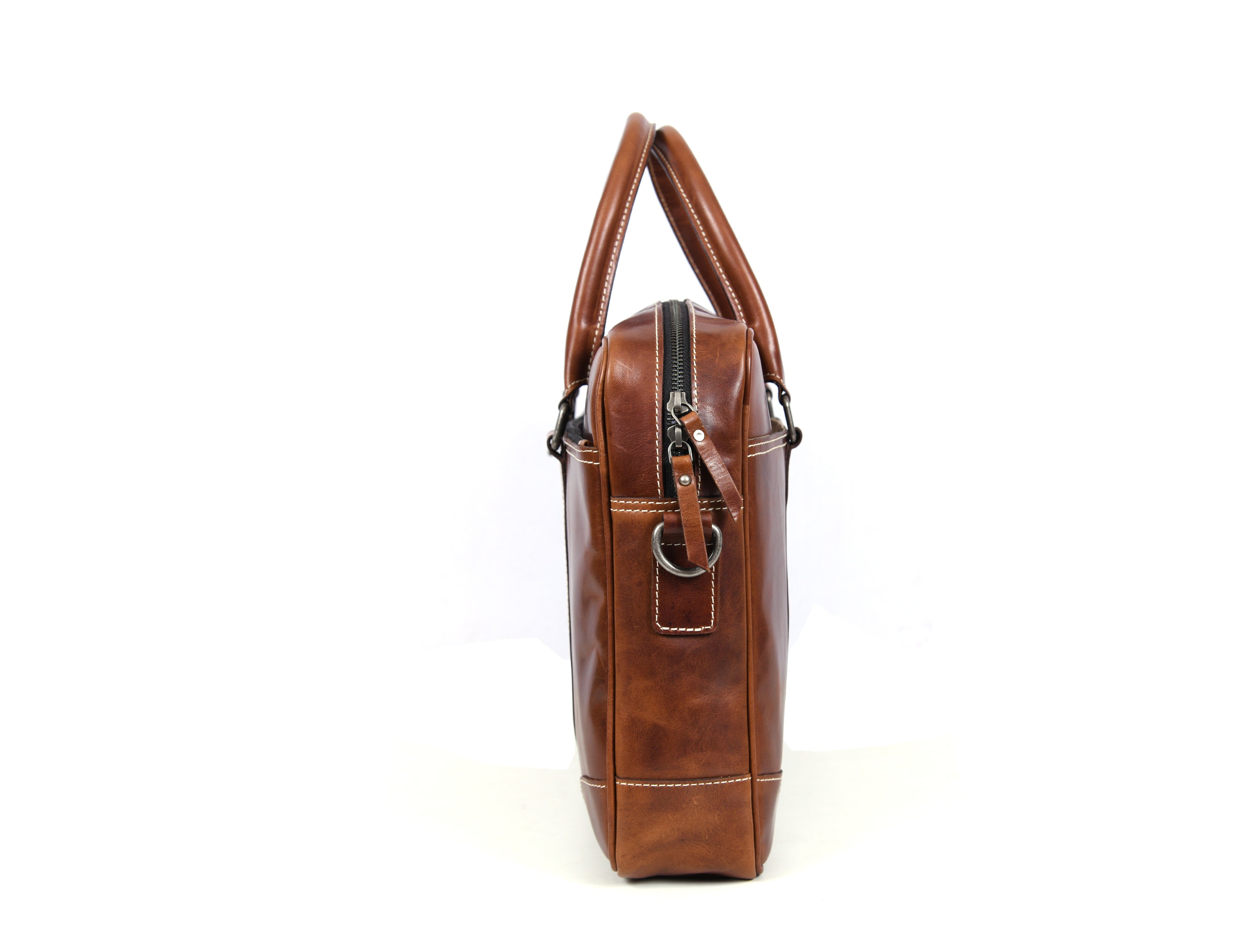 Hayward 17" Leather Office Bag - Cinnamon Tan - www.Shopthatapp.com