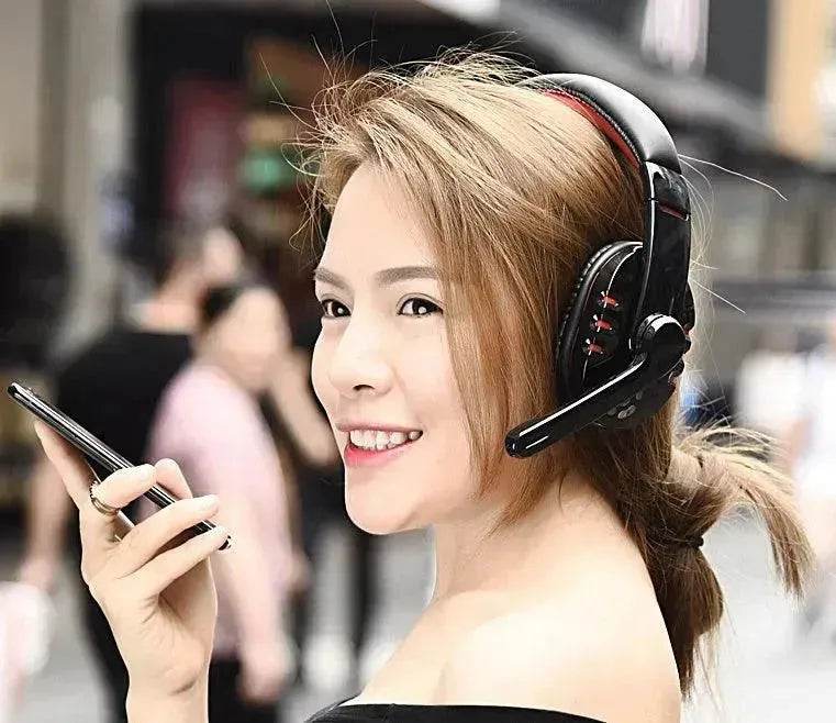 Headset wireless bluetooth headset - www.Shopthatapp.com