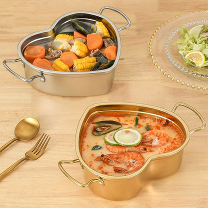Heart Stainless Steel Bowl - www.Shopthatapp.com