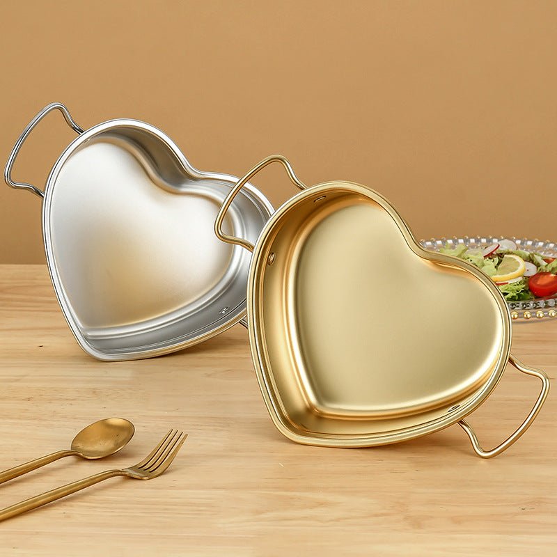 Heart Stainless Steel Bowl - www.Shopthatapp.com