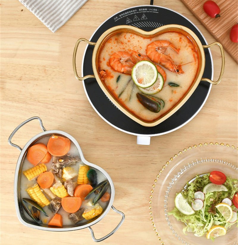 Heart Stainless Steel Bowl - www.Shopthatapp.com