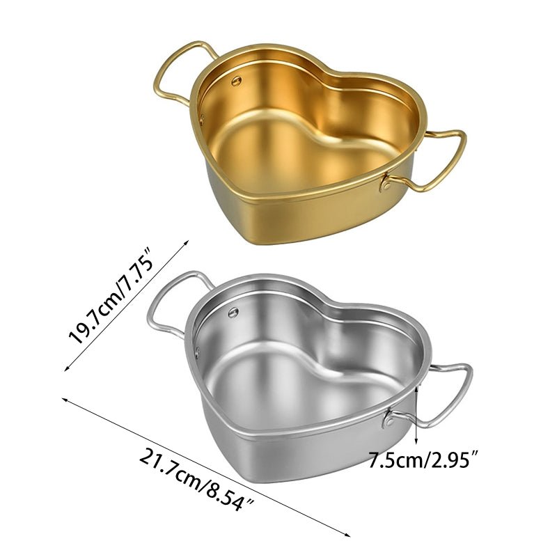 Heart Stainless Steel Bowl - www.Shopthatapp.com