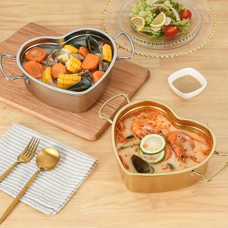 Heart Stainless Steel Bowl - www.Shopthatapp.com