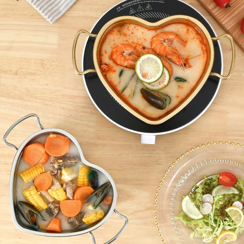 Heart Stainless Steel Bowl - www.Shopthatapp.com