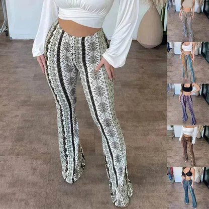 High Elastic Tight Pants Slim Charming Print Trousers Womens Clothing - www.Shopthatapp.com