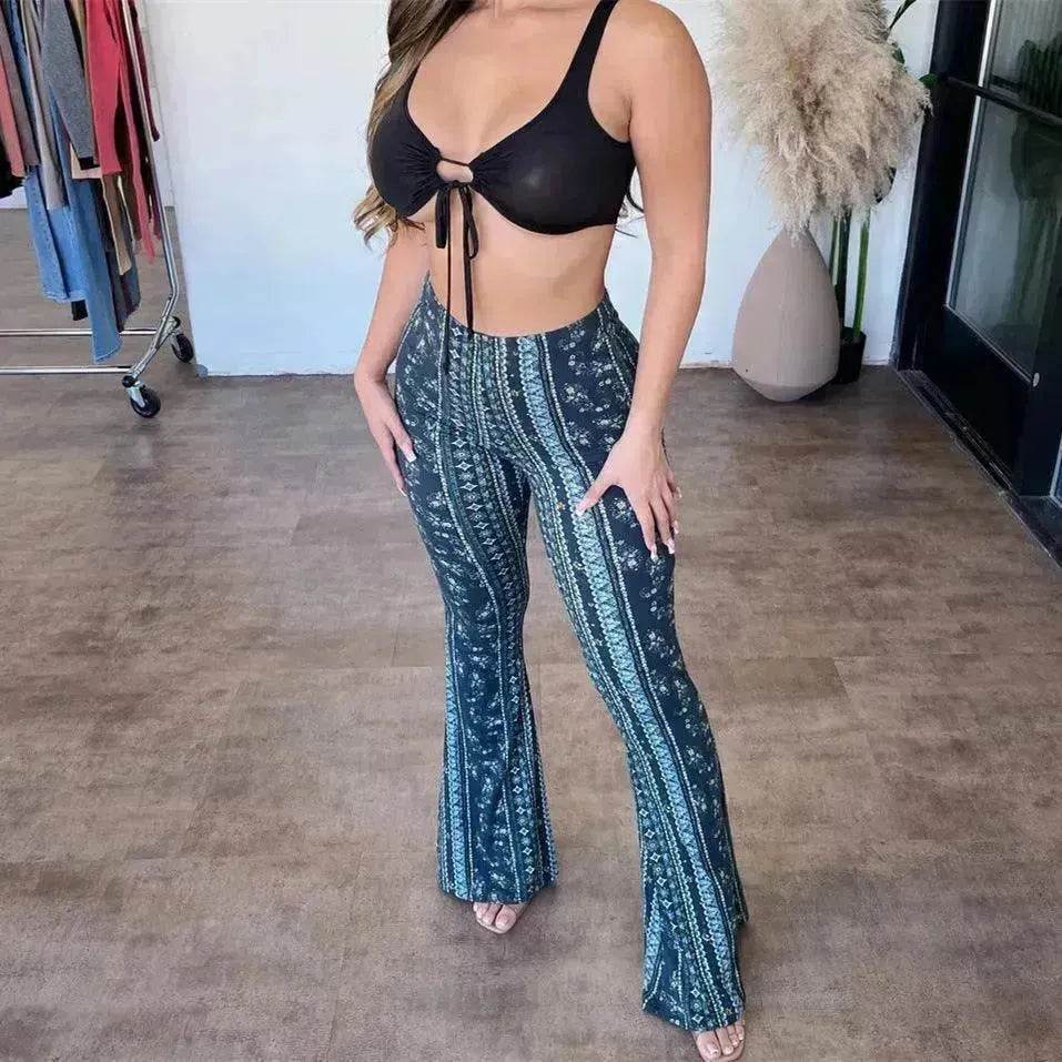 High Elastic Tight Pants Slim Charming Print Trousers Womens Clothing - www.Shopthatapp.com