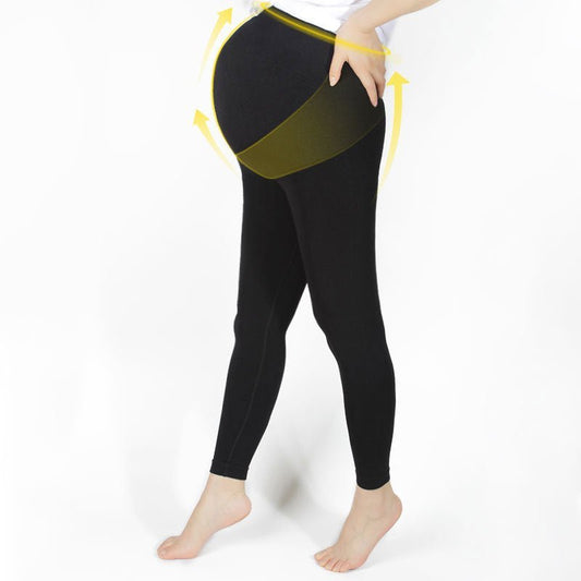 High Waist Elastic Seamless Body Shaping Maternity Leggings - www.Shopthatapp.com