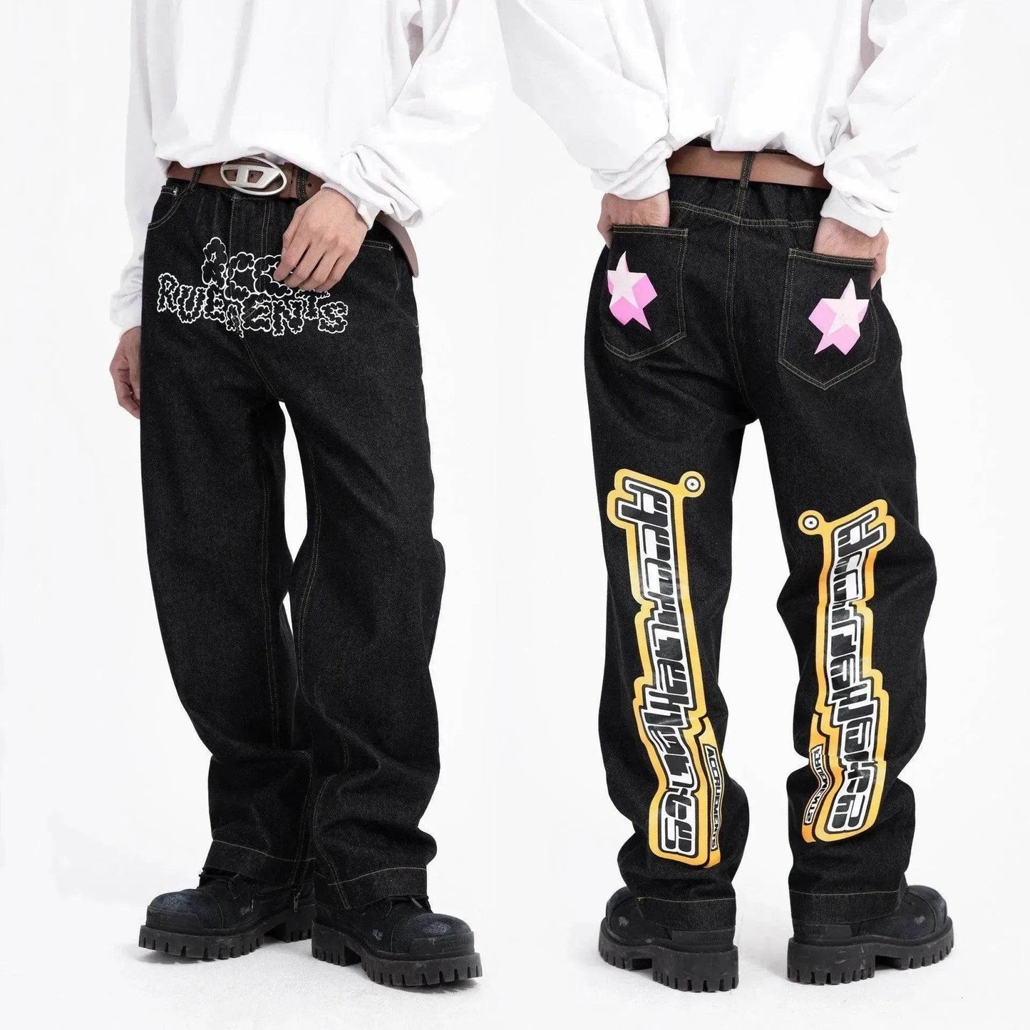 High Waist Jeans Original Slimming Trousers Men And Women - www.Shopthatapp.com