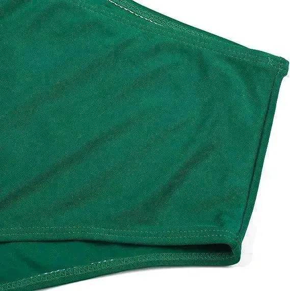 High Waist Split Swimsuit with Double Layer Lotus Leaf Design - www.Shopthatapp.com