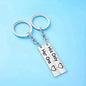 His Queen Her King Stainless Steel Couple Keychains Love Heart Her One His Only Rectangle Key Chain - www.Shopthatapp.com