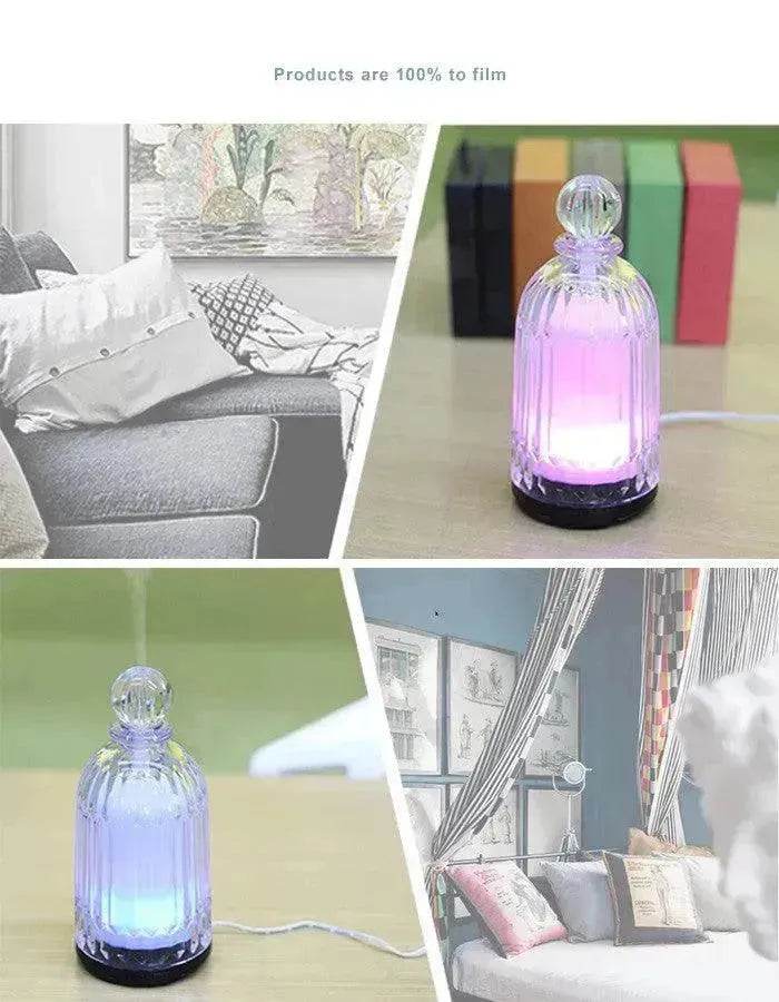 Home Appliances Ultrasonic Atomizing Humidifier Home Desktop Silent Bedroom Essential Oil Diffuser Aroma Diffuser Lamp - www.Shopthatapp.com