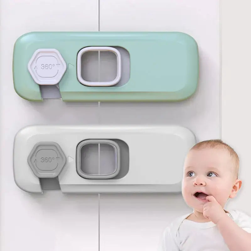 Home Refrigerator Lock Fridge Freezer Door Catch Lock Toddler Kids Child Cabinet Safety Lock For Baby Safety Child Lock - www.Shopthatapp.com