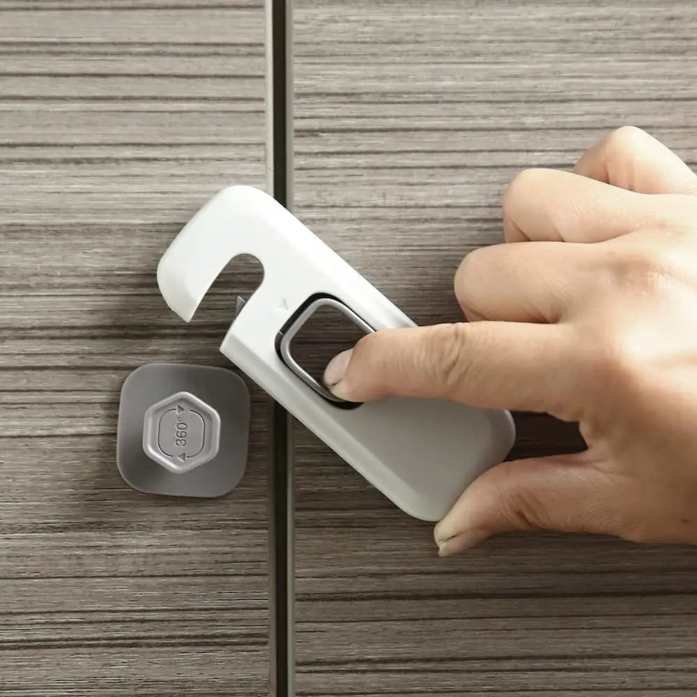 Home Refrigerator Lock Fridge Freezer Door Catch Lock Toddler Kids Child Cabinet Safety Lock For Baby Safety Child Lock - www.Shopthatapp.com