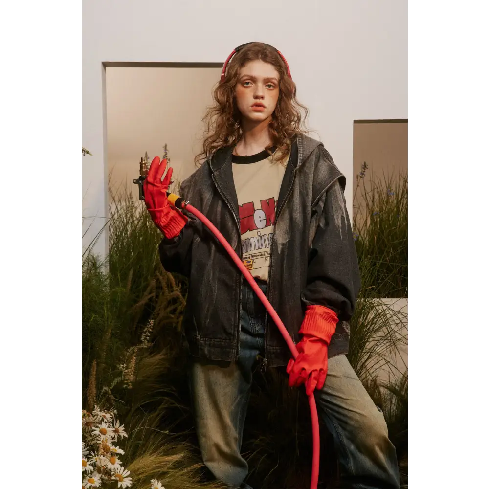 Hooded Washed Do The Old Cowboy Coat For Women Men Spring And Autumn - www.Shopthatapp.com