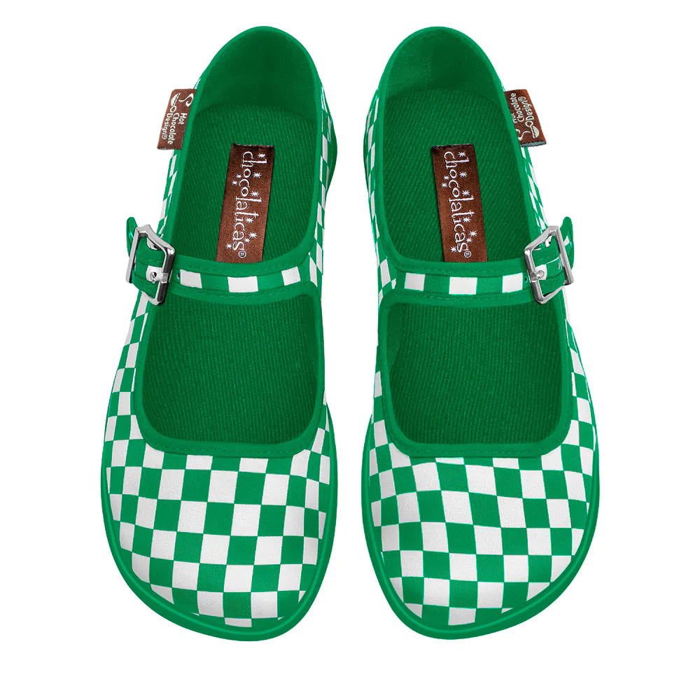 Hot Chocolate Design Checkers - Green - www.Shopthatapp.com