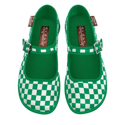 Hot Chocolate Design Checkers - Green - www.Shopthatapp.com