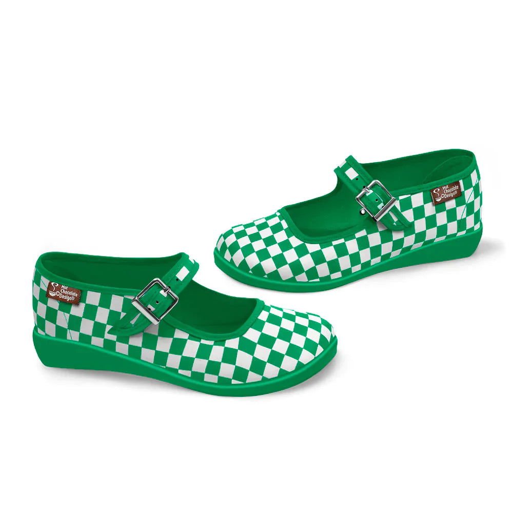 Hot Chocolate Design Checkers - Green - www.Shopthatapp.com