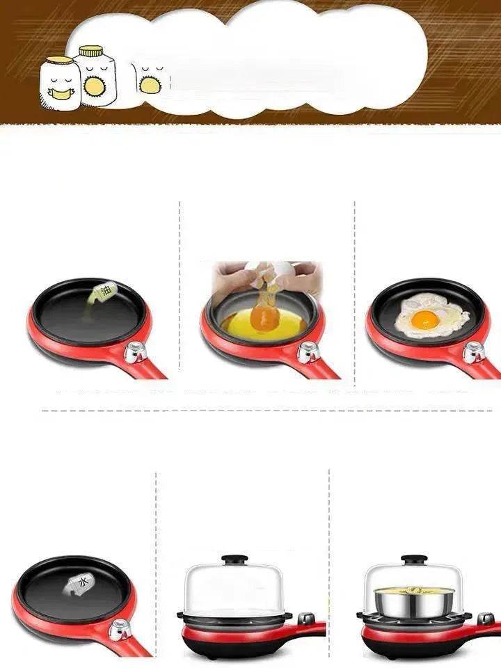 Household Breakfast Machine Stainless Steel Egg Steamer Egg Cooker Omelette Device Small Appliances Gift Gifts - www.Shopthatapp.com